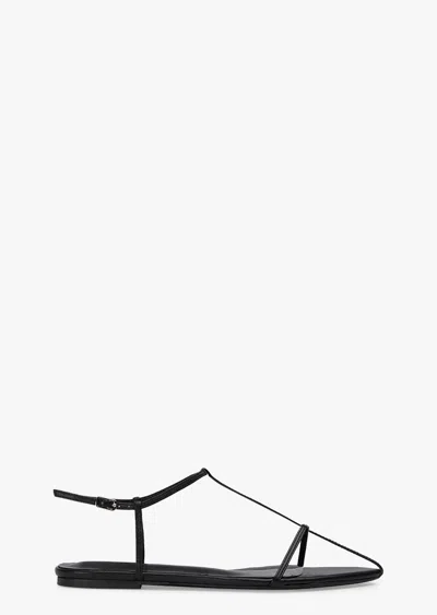 Tony Bianco Noho Black Nappa Flats