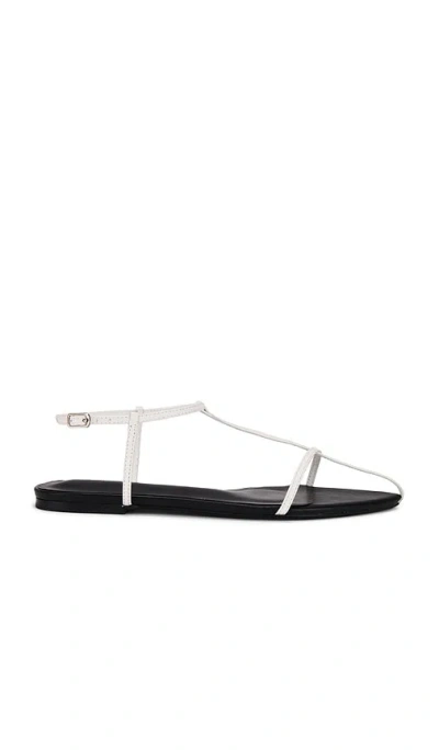 Tony Bianco Noho White Nappa Flats