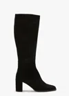 Tony Bianco Palace Black Suede Calf Boots In Black Suede