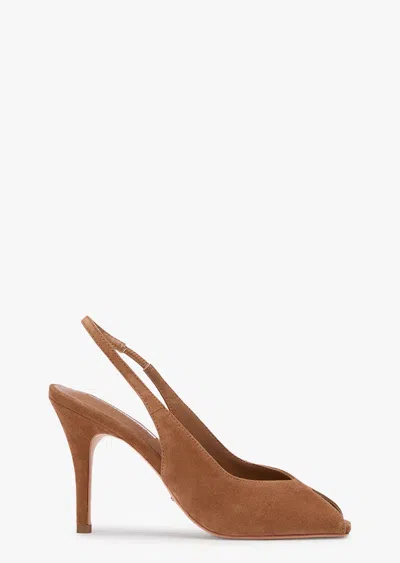 Tony Bianco Peggy Taupe Suede In Brown
