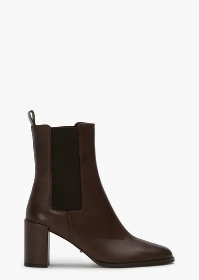 Tony Bianco Prime Choc Como Ankle Boots In Espresso Suede