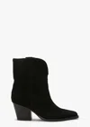 Tony Bianco Psuedo Boot In Black Cameo Suede