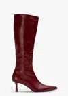 Tony Bianco Quest Bordeaux Nappa Calf Boots In Bordeaux Nappa
