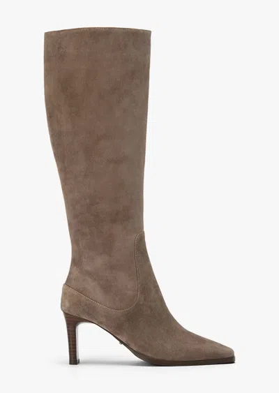 Tony Bianco Rinetta Ashen Suede In Brown