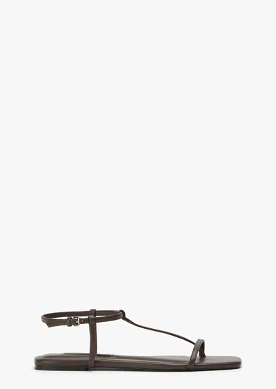 Tony Bianco Ripple Chocolate Nappa In Brown