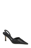 Tony Bianco Sakai Slingback Pointed Toe Pump In Black Nappa