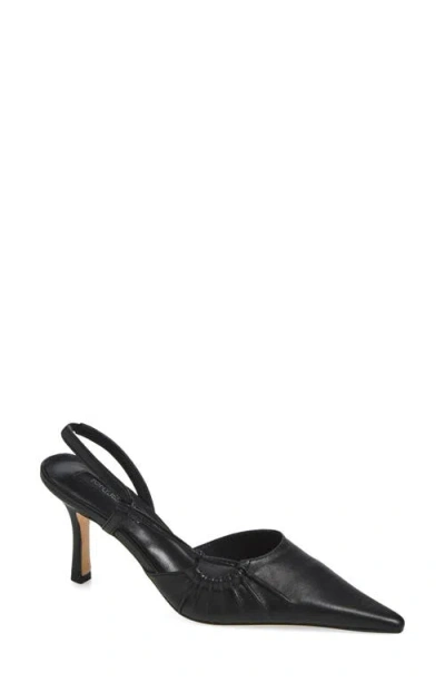 Tony Bianco Sakai Slingback Pointed Toe Pump In Black Nappa