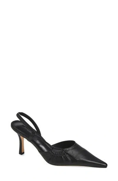 Tony Bianco Sakai Slingback Pointed Toe Pump In Black Nappa