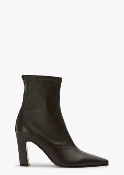 Tony Bianco Samuel Chocolate Nappa Ankle Boots