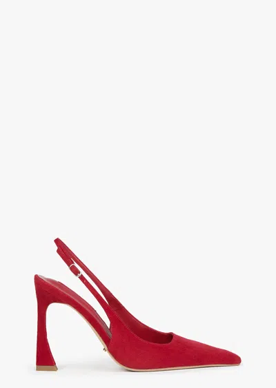 Tony Bianco Sassy Scarlet Suede In Red