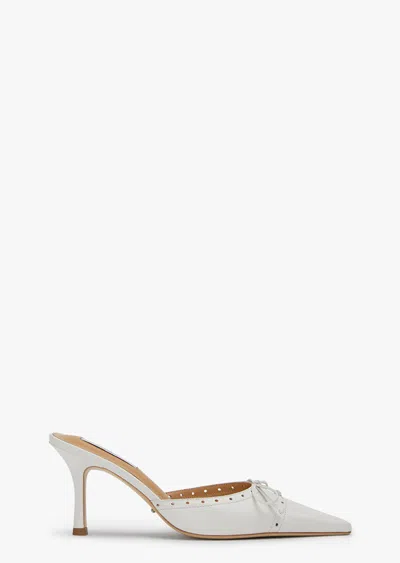 Tony Bianco Scooter Heel In White Nappa