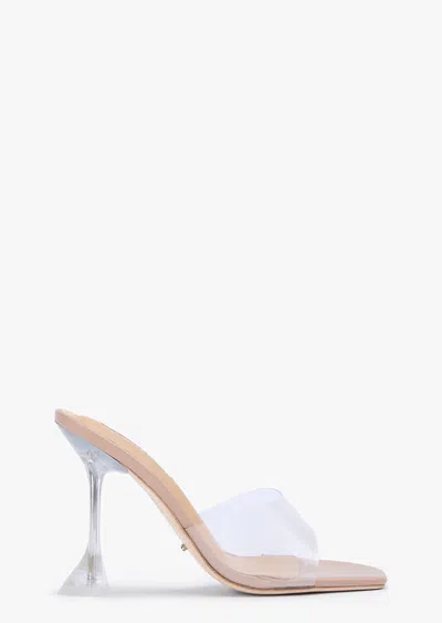 Tony Bianco Serri Clear Vinylite/skin Nappa