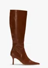 Tony Bianco Shaq Toffee Como Calf Boots In Toffee Como