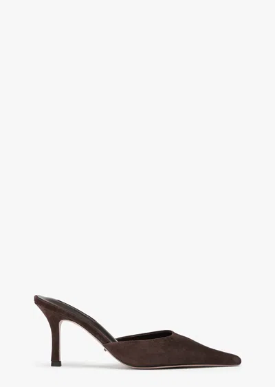 Tony Bianco Sicily Espresso Suede In Brown