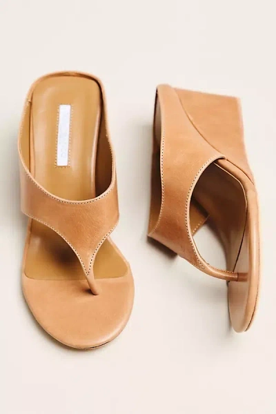Tony Bianco Swift Wedge Thong Sandals In Black