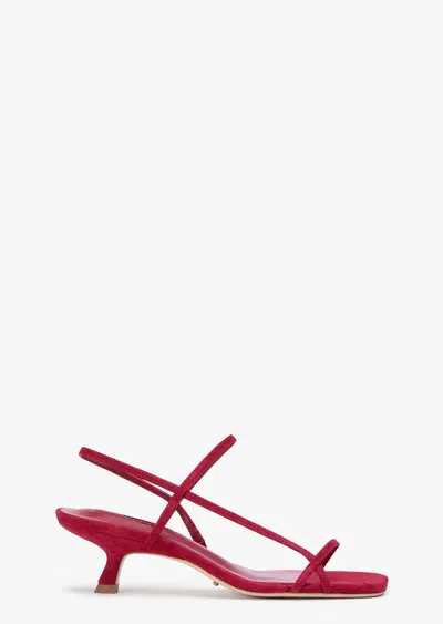 Tony Bianco Tiffany Scarlet Suede In Red