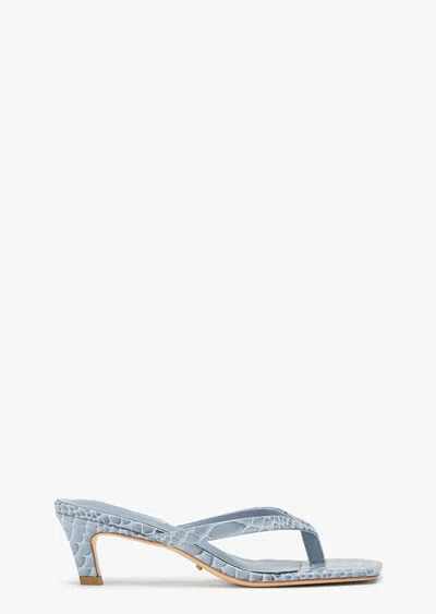 Tony Bianco Topaz Denim Python In Blue