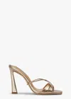 Tony Bianco Vanquish Mule In Amber Nappa Metallic