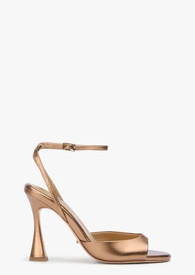 Tony Bianco Violet Bronze Nappa Metallic In Gold