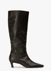 Tony Bianco Vixon Black Venice Calf Boots In Black Venice