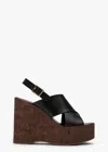 Tony Bianco Vogue Black Como Wedges In Black Como