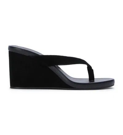 Tony Bianco Avanti Platform Wedge Flip Flop In Black