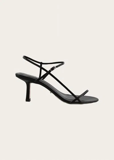 Tony Bianco Caprice Ankle Strap Sandal In Black Kid