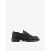 Tony Bianco Womens  Cherish Leather Loafers In Black Turin