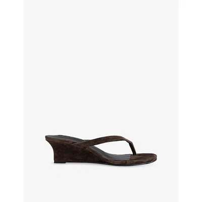 Tony Bianco Edgy Wedge Sandals In Brown