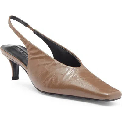 Tony Bianco Zen Kitten Heel Slingback Pump In Liqueur Crinkle