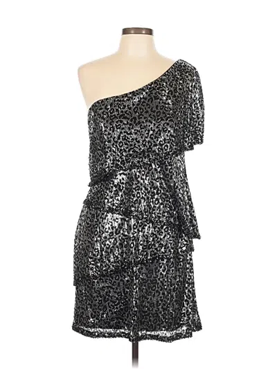 Pre-owned Tony Bowls Cocktail Dress In Silver