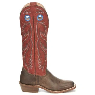 Pre-owned Tony Lama Colburn Square Toe Cowboy Mens Brown, Orange Casual Boots Sa2000