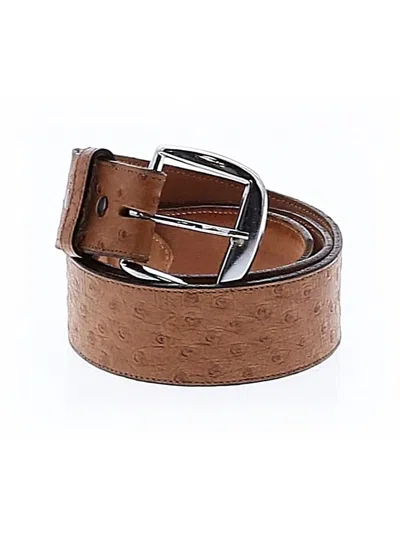 Pre-owned Tony Lama Leather Belt In Tan