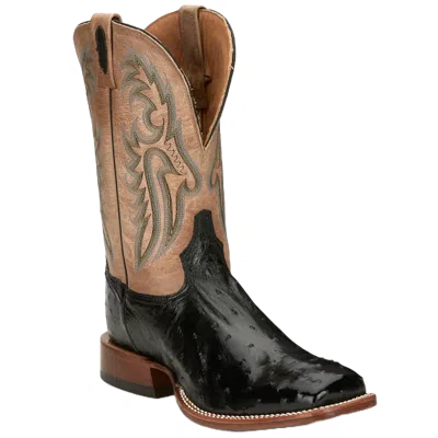 Pre-owned Tony Lama ® Men's Castillo Embroidered Beige Western Boots Ep6094 In Brown