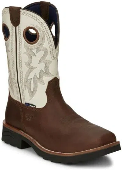 Pre-owned Tony Lama Men's Fireball Western Work Boot Composite Toe - Tw3302