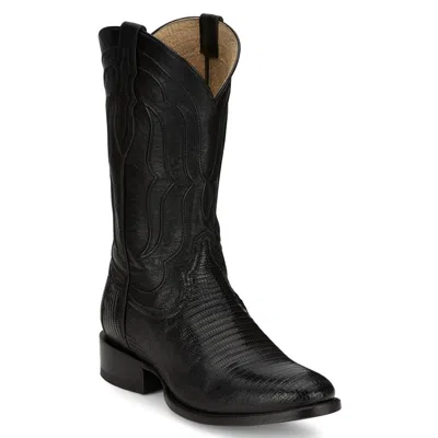 Pre-owned Tony Lama Men's Kirtland Black Leather Western Boot Dr5153