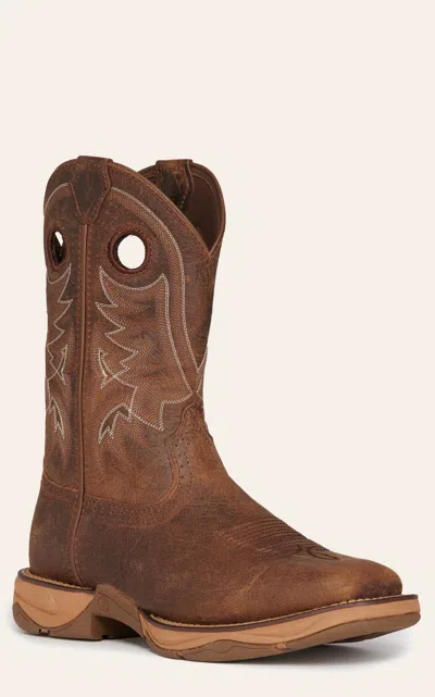 Tony Lama Men's Lopez Rasp Brown Square Toe Work Boots