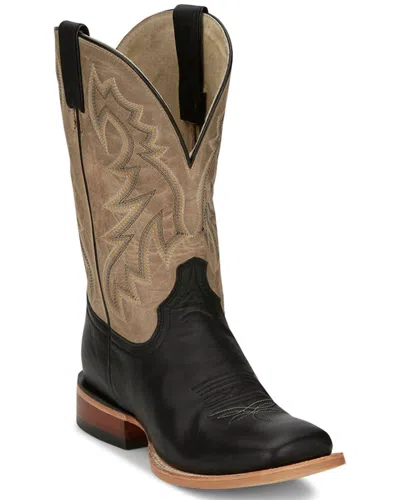 Tony Lama Men's Luciano Western Square Toe Boot - Medium In Black In Multi