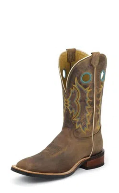 Pre-owned Tony Lama Mens Suntan Century Leather Americana 11in Western Boots