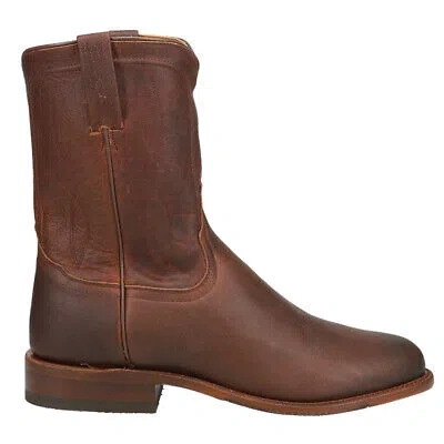 Pre-owned Tony Lama Monterey Round Toe Cowboy Mens Brown Casual Boots Ep3551