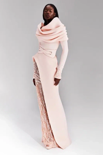 Tony Ward Dramatic Layered Gown In Multi