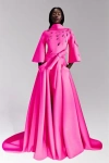 TONY WARD EMBROIDERED SCUBA GOWN