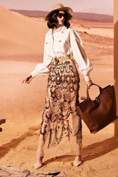 Tony Ward Long Sleeved Shirt With Skirt In Multi