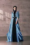 Tony Ward Mousseline Caftan Gown In Multi