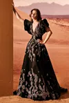TONY WARD ORGANZA AND TULLE A-LINE GOWN