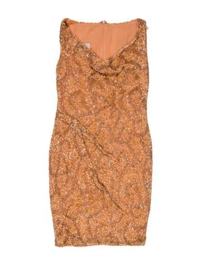 Pre-owned Tony Ward Patterned Mini Dress In Multi