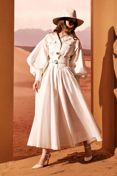 Tony Ward Shirt-like Midi Dress In Multi