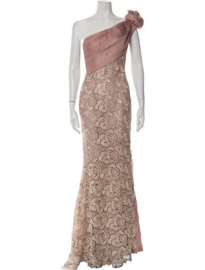 Pre-owned Tony Ward Silk Long Dress W/ Tags In Multicolor