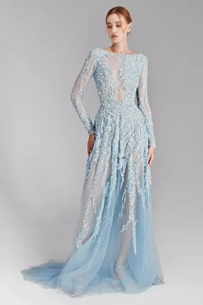 Tony Ward Transparent Tulle Gown In Multi