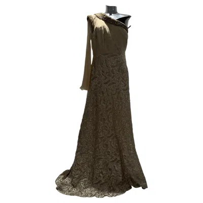 Pre-owned Tony Ward White One Shoulder Dress